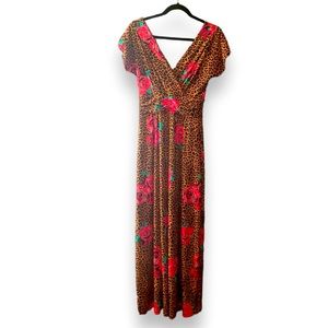 Iman Leopard Rose Dress